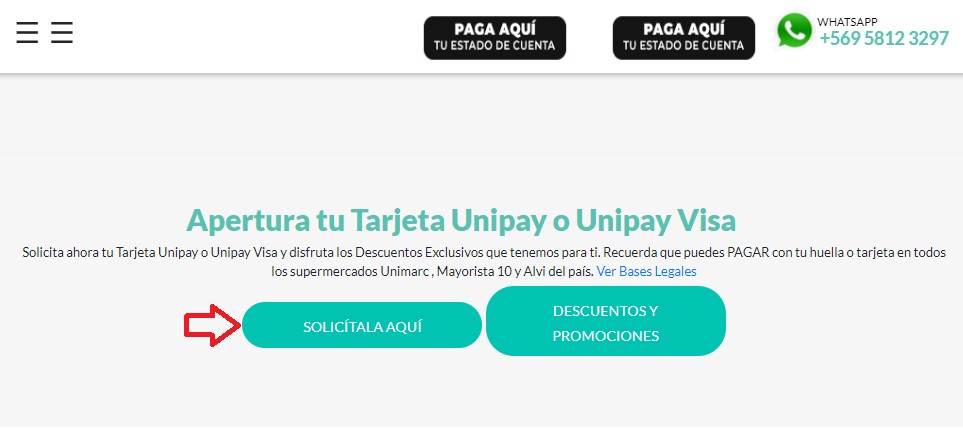 página de Unipay