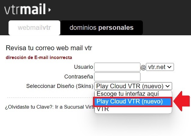 Play Cloud de Mail VTR